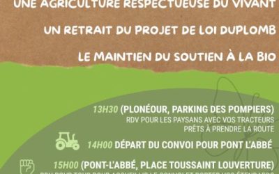 MOBILISATION POUR UNE AGRICULTURE RESPECTUEUSE DU VIVANT.